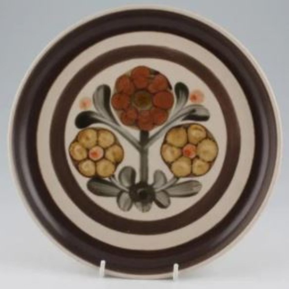 DENBY-LANGLEY Mayflower Pattern 10" Dinner Plates